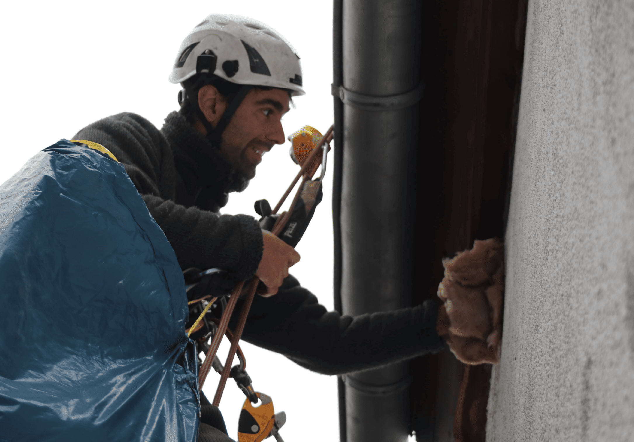 Verschließen von Nisthöhlen direkt unterhalb des Dachkastens